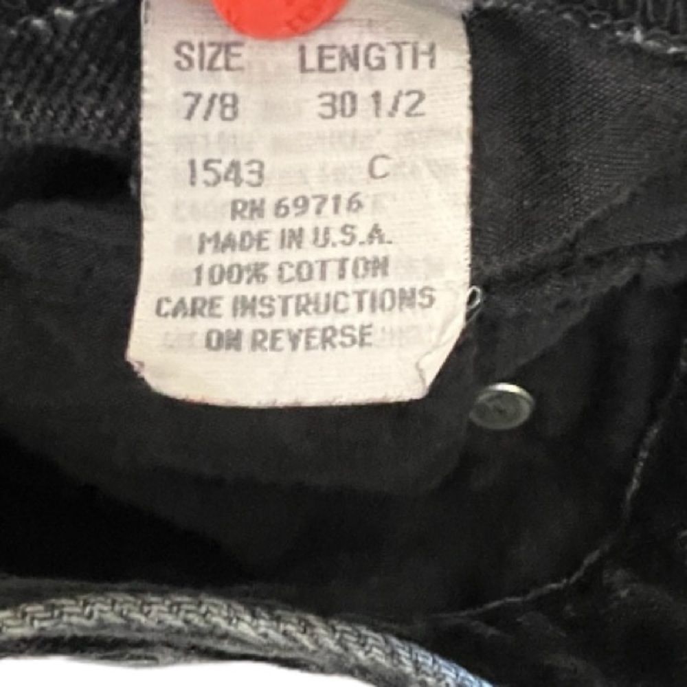 Vintage Original Jeanjer Black Jeans - Picture 6 of 6